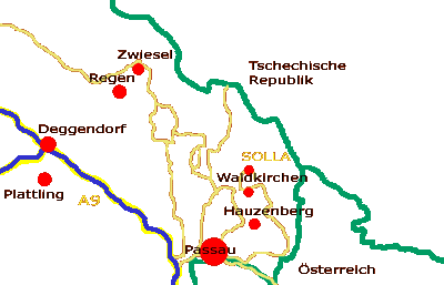 Anfahrtsskizze nach Solla