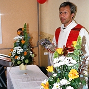 Anton als Zelebrant bei einer Hochzeitsfeier